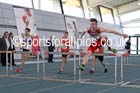 Boys 60 metres hurdles, NECAA Championships and Open Indoor Pentathlon, Gateshead College Academy of Sport. Photo: David T. Hewitson/Sports for All Pics